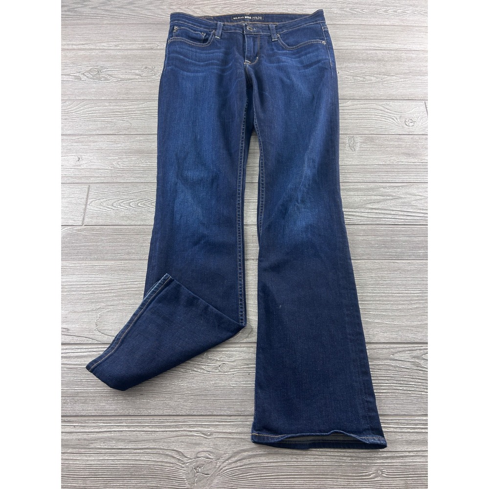 Big Star 1974 Remy Boot Jeans Womens 30R Dark Wash Low Rise Bootcut Denim